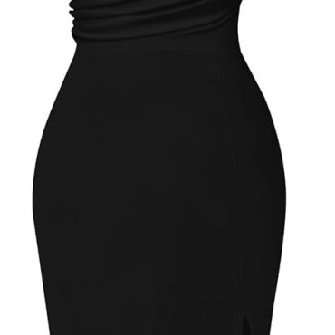 Amoretu Womens Tunic Dress Long Sleeve V Neck Casual Loose Flowy Swing Shift Dresses