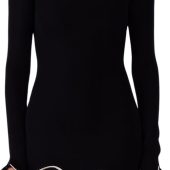 utcoco Denim Dress for Women Ruffle Adjustable Strap Sleeveless Backless Babydoll Mini Jean Dresses