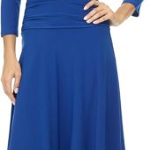 Wenrine Women's Mesh Long Sleeve Square Neck Dress High Waist A Line Ruffle Hem Flowy Casual Party Mini Dress