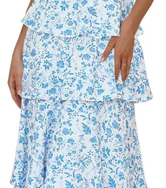 PRETTYGARDEN Women 2025 Summer Elegant Strapless Maxi Dress Tube Top Dress A Line Flowy Long Wedding Party Cocktail Dresses