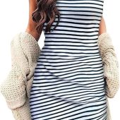 Dokotoo Womens Summer Dresses 2025 V-Neck Drawstring Ruffle Cap Short Sleeve Side Pockets Mini Dress Sundress