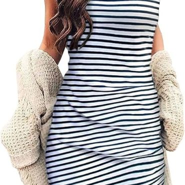 Dokotoo Womens Summer Dresses 2025 V-Neck Drawstring Ruffle Cap Short Sleeve Side Pockets Mini Dress Sundress