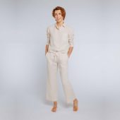 Long Sleeve Linen Pajama Set Sleepwear Linen Set Loungewear for Women Linen Two Piece Set Linen PJ Sets Bridal PJS Bridal Pyjamas