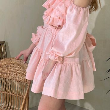 Premium Linen Set ,Two Piece set Top and Skirt,Lounge wear,Summer crip top and skirt,Linen outfit