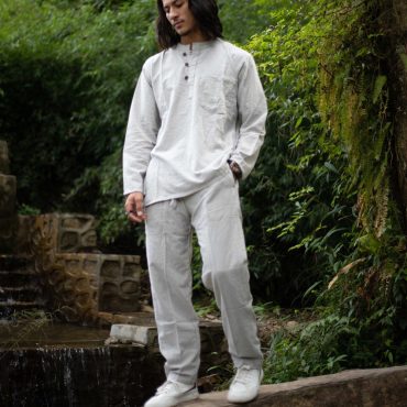 Shirt and Trouser Set | long sleeve | Hemp Cotton Pants set |Yoga |Hippie| Kurta Shirt and trouser set |Nepal Eco-Friendly | Sustainable