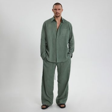 Mens linen pajama set, Linen pyjamas for men, Mens linen PJ, Mens linen pants ant shirt, Pajama set, Gift for him